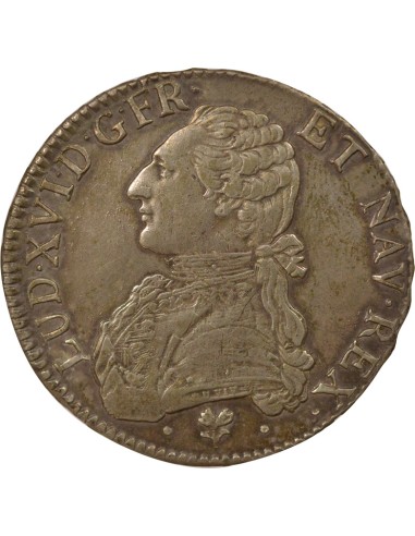 Louis XVI Au Buste Habillé 1 ecu Argent 1787 L Bayonne