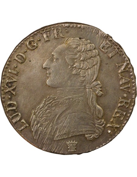 Louis XVI Au Buste Habillé 1 ecu Argent 1791 I Limoges