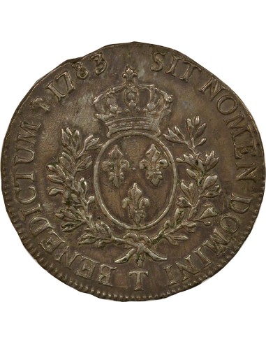 Louis XVI Au Buste Habillé 1 ecu Argent 1783 T Nantes