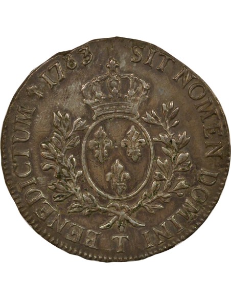 Louis XVI Au Buste Habillé 1 ecu Argent 1783 T Nantes