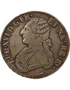 Louis XVI Au Buste Habillé 1 ecu Argent 1786 Pau 2
