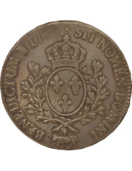 Louis XVI Au Buste Habillé 1 ecu Argent 1786 Pau