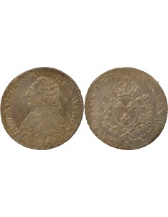 Louis XVI Au Buste Habillé 1 ecu Argent 1784 A - Paris