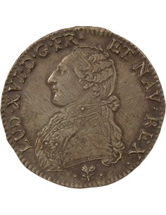 Louis XVI Au Buste Habillé 1 ecu Argent 1789 L Bayonne 2