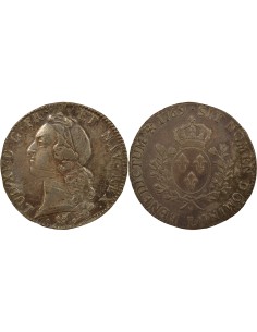 Louis XV Au Bandeau 1 écu Argent 1769 L Bayonne