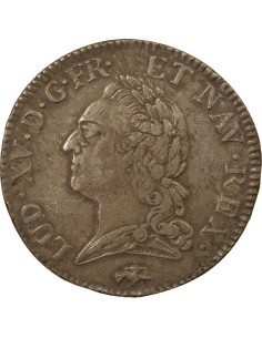 Louis XV A la Vieille Tête 1 écu Argent 1771 D Lyon 2