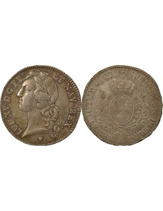 Louis XV Au Bandeau 1 écu Argent 1770 E Tours