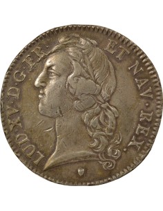 Louis XV Au Bandeau 1 écu Argent 1770 E Tours 2