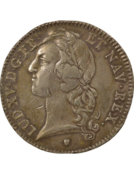 Louis XV Au Bandeau 1 écu Argent 1770 E Tours