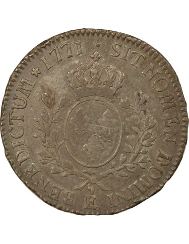 Louis XV Au Bandeau 1 écu Argent 1770 E Tours
