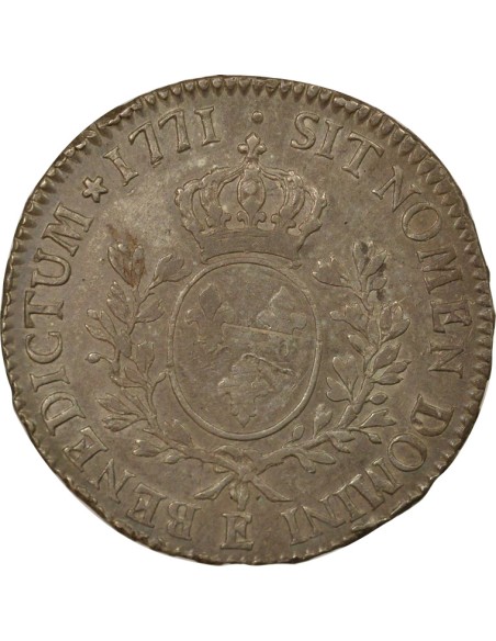 Louis XV Au Bandeau 1 écu Argent 1770 E Tours