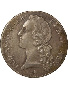 Louis XV Au Bandeau 1 écu Argent 1772 A - Paris 2