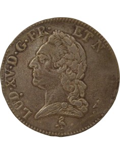 Louis XV A la Vieille Tête 1 écu Argent 1772 A - Paris 2
