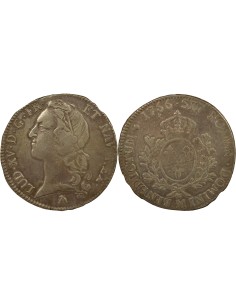 Louis XV Au Bandeau 1 écu Argent 1766 M Toulouse