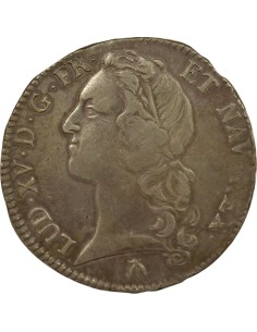 Louis XV Au Bandeau 1 écu Argent 1766 M Toulouse 2