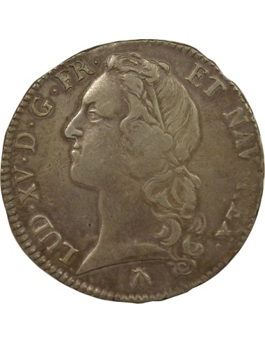 Louis XV Au Bandeau 1 écu Argent 1766 M Toulouse