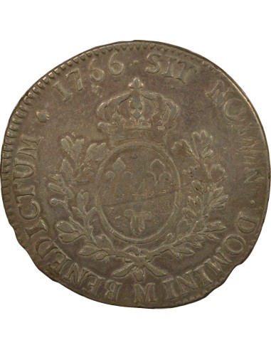 Louis XV Au Bandeau 1 écu Argent 1766 M Toulouse