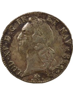 Louis XV Au Bandeau 1 écu Argent 1768 L Bayonne 2