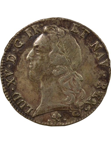 Louis XV Au Bandeau 1 écu Argent 1768 L Bayonne