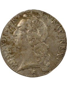 Louis XV Au Bandeau 1 écu Argent 1764 T Nantes 2