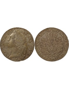 Louis XV Au Bandeau 1 écu Argent 1770 Pau