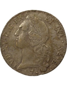 Louis XV Au Bandeau 1 écu Argent 1770 Pau 2