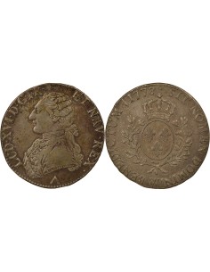Louis XVI Au Buste Habillé 1 ecu Argent 1778 W Lille