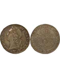Louis XV Au Bandeau 1 écu Argent 1767 L Bayonne