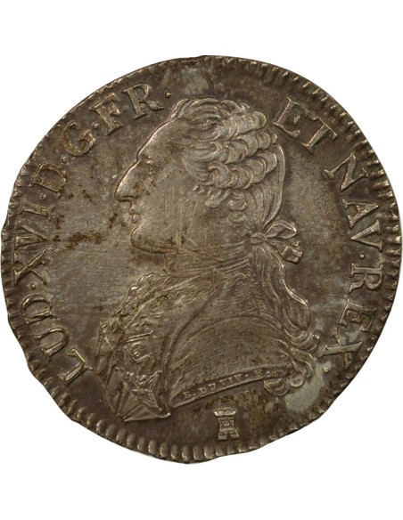 Louis XVI Au Buste Habillé 1 ecu Argent 1777 T Nantes