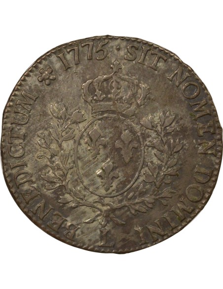 Louis XVI Au Buste Habillé 1 ecu Argent 1775 L Bayonne