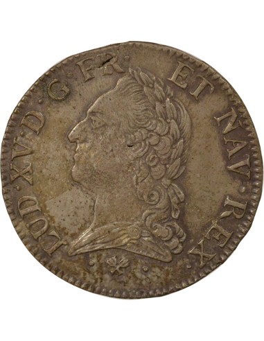 Louis XV A la Vieille Tête 1 écu Argent 1773 L Bayonne