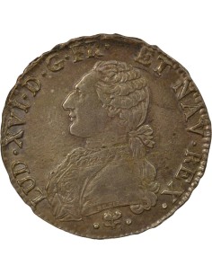Louis XVI Au Buste Habillé 1 ecu Argent 1782 L Bayonne 2