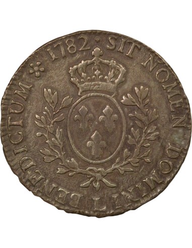 Louis XVI Au Buste Habillé 1 ecu Argent 1782 L Bayonne