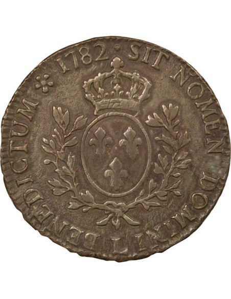 Louis XVI Au Buste Habillé 1 ecu Argent 1782 L Bayonne