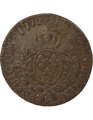 Louis XV Au Bandeau 1 écu Argent 1772 & Aix-en-Provence