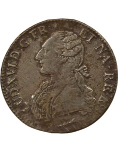 Louis XVI Au Buste Habillé 1 ecu Argent 1780 Pau 2