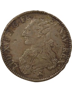 Louis XVI Au Buste Habillé 1 ecu Argent 1779 A - Paris 2