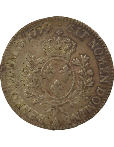 Louis XVI Au Buste Habillé 1 ecu Argent 1779 A - Paris