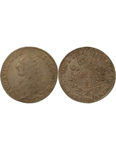 Louis XVI Au Buste Habillé 1 ecu Argent 1781 Pau