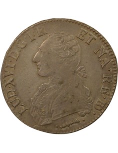 Louis XVI Au Buste Habillé 1 ecu Argent 1781 Pau 2
