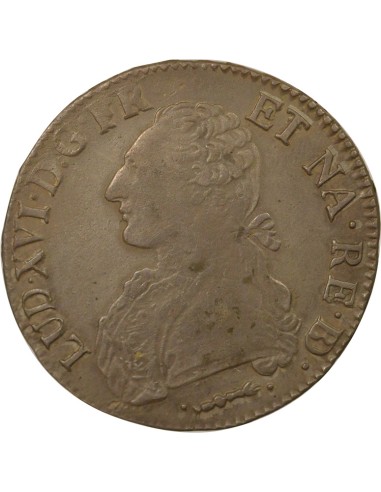 Louis XVI Au Buste Habillé 1 ecu Argent 1781 Pau