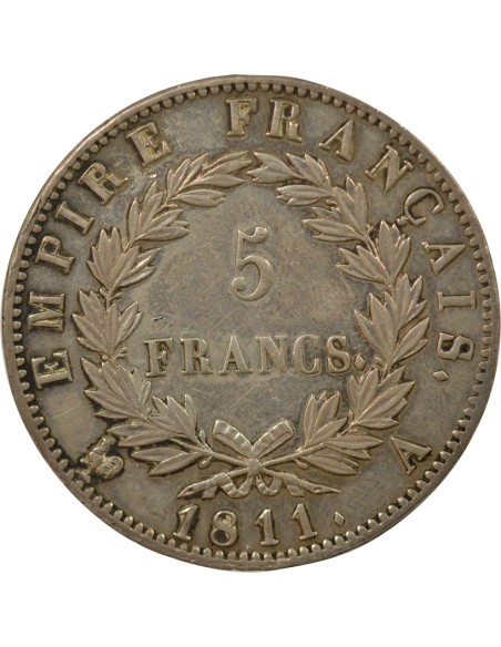 Roi d'Italie Empire 5 francs Argent 1811 A - Paris