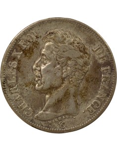 Charles X 1er Type 5 francs Argent 1824 A - Paris 2