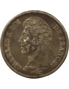 Charles X 1er Type 5 francs Argent 1825 W Lille 2