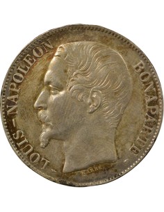 Napoléon III Ier Type 5 francs Argent 1852 A - Paris 2