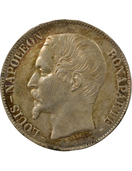 Napoléon III Ier Type 5 francs Argent 1852 A - Paris