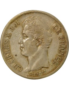 Charles X 2e Type 5 francs Argent 1829 A - Paris 2