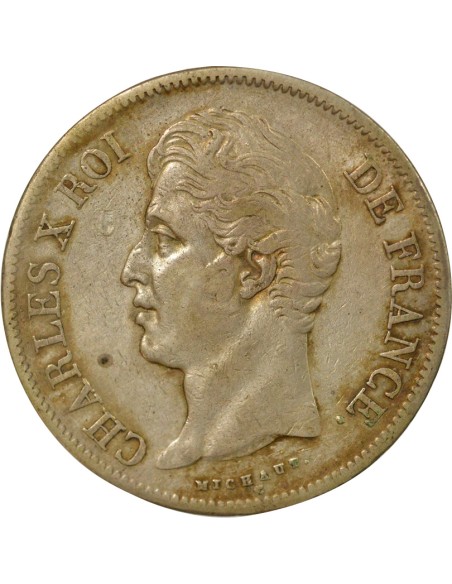 Charles X 2e Type 5 francs Argent 1829 A - Paris