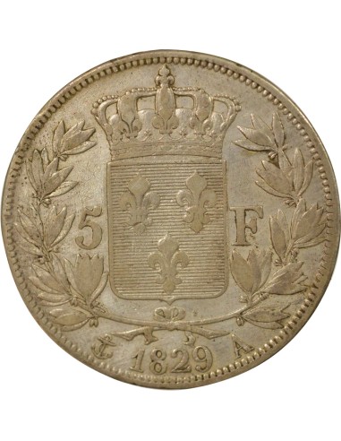 Charles X 2e Type 5 francs Argent 1829 A - Paris
