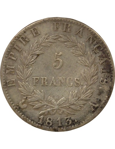 Roi d'Italie Empire 5 francs Argent 1813 A - Paris